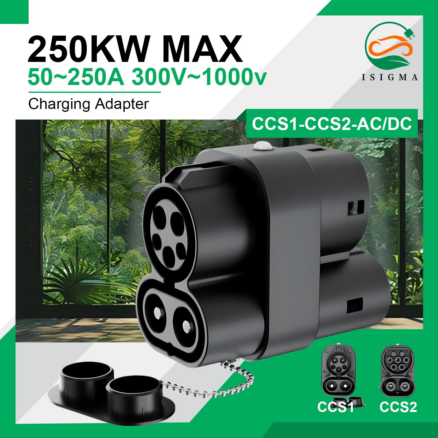 Ccs2 To Ccs1 Fast Charge Adapter 250Kw - Adattatore caricatore CCS1 a CCS2 250kW